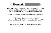 BAAL 2011 Book of Abstracts