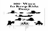 101 Ways to Keep Your Kids Busy