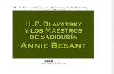 H.P.Blavatsky y los Maestros de Sabiduría