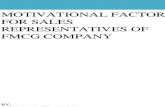 Motivational factors for FMCG company