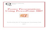 Instructions for Creating a Poster in PowerPoint 2007