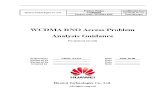 WCDMA RNO Access Problem Analysis Guidance