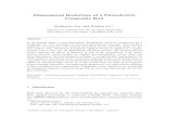 Dimensional Reduction of an End-Electroded Piezoelectric Composite Rod