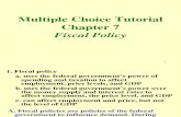 Fiscal Policy Tutorial