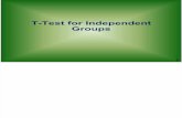 T-tests and One Way ANOVA (Presentation 3) Adv Stat