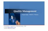PMBOK - CAP 8 Quality Management