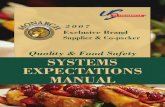 2007 Supplier Food Safety Expectations Manual
