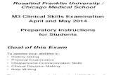 Student Preparatory Instructions Ppt. - 2014 M3 Clinical Skills Exam - Finalized