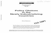 Policy Choices in the Newly Industrializing Countries
