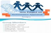 Hrm Project Performance Appraisal Grp5
