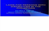 Laws of Pwds
