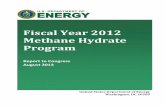 FY12 Methane Hydrate Report to Congress
