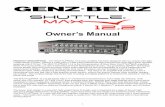 Genz Benz ShuttleMax 12.2 Manual