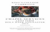 Services 2014 Lent