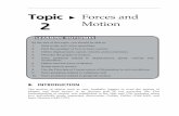 Topic 2 Forces and Motion