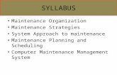 Maintenance Organization