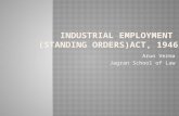 Standing Order - Labour Law