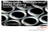 Seamless Mechanical Steel Tubing Specification & Sizes
