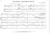 Aaron Neville - Chuck Willis - Close Your Eyes - 1955 - Sheet Music