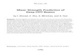 Shear Strength Prediction of Deep c Fft Beams