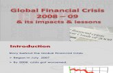 Global Financial Crisis-Impact & Lessons