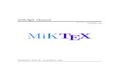 Miktex Manual