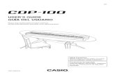 Casio CDP-100 Digital Piano Manual