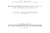 Hindemith - Kammermusik No. 1 Op. 24
