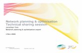 Network Planning & Optimisation 4 Nov 2009