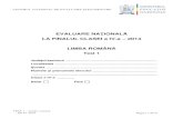 Subiecte Limba Romana_Test 1 Evaluarea Nationala Clasa a IV-A