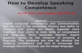 How to Develop Speaking Competence