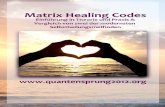 Matrix Healing Codes Kurzanleitung