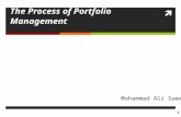 Lecture 1 Process of Portfolio Management