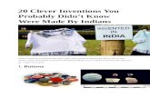 20 Clever Indian Inventions