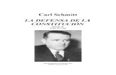 Carl Schmitt- La defensa de la Constitución