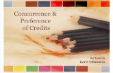 Concurrence & Preference of Credits Report