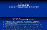 MBA 6011 CVP Highlights for Oct 23 2013