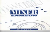 Samson MPL2224 Mixer Manual