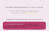 Global Marketing Environment Economic Environment