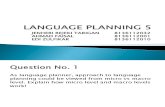 Language Planning 5