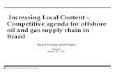 Increasing Local Content Competetive Agenda for Offshore Oil and Gas Supply Chain in Brazil