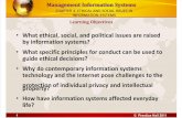 Ethical and Social Issues in Informtion System