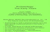 CLCV 1008 Archaeology The Early Years [Ch. 1]