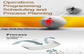 Operations Programming, Scheduling and Process Planning