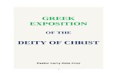 Greek Exposition of the Deity of Christ