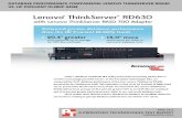 Database performance comparison: Lenovo ThinkServer RD630 vs. HP ProLiant DL380p Gen8