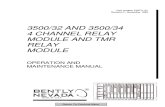 3500 32 and 34 Four-Channel Relay Module Operations & Mainten