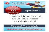 Podcast #1: Put your business on Autopilot