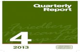 Fourth Quarter 2013 - Quarterly Report
