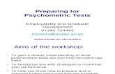 Psychometric Tests August 2012